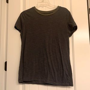 Mossimo Green Striped Shirt